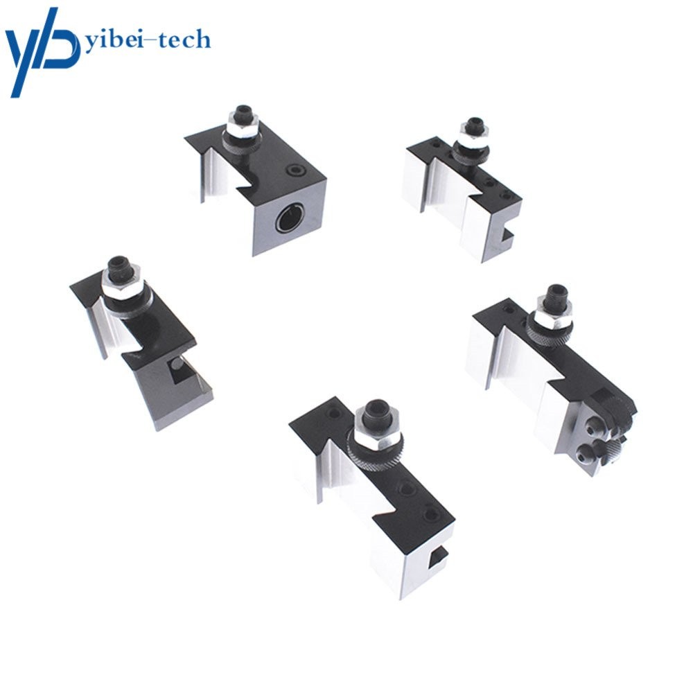 6Pcs AXA 250-100 Piston Type Tool Post Tool Holder Set Swing Dia 12"