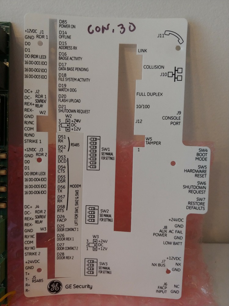 GE Security CMC10214 1100190 Board