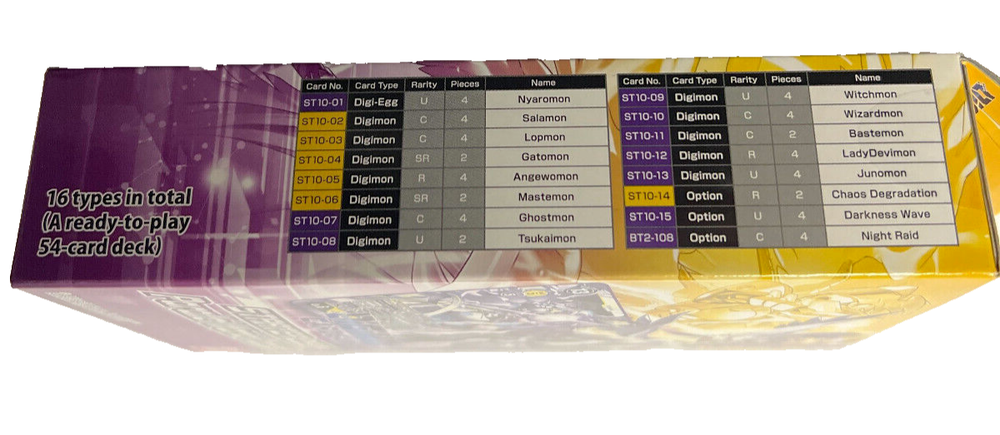 Digimon Parallel World Tactician Starter Deck ST-10