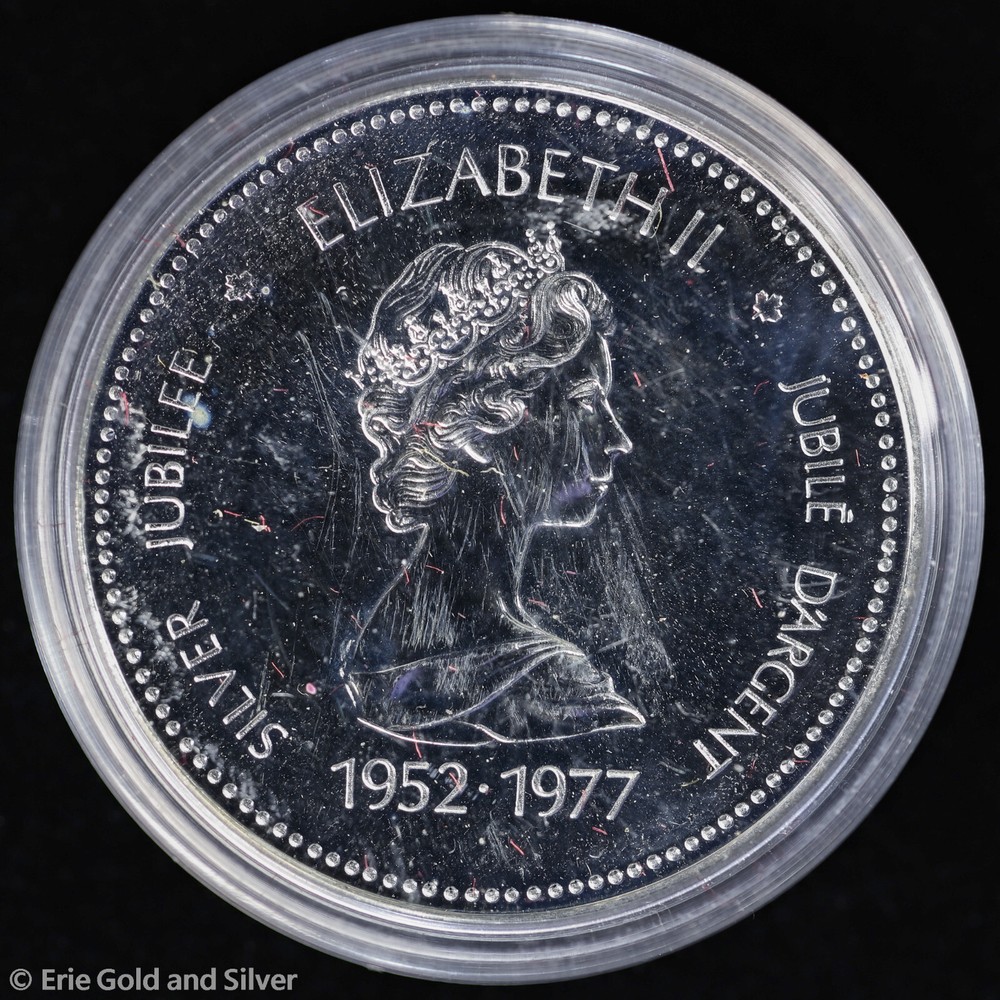 1977 $1 Canada Elizabeth II Silver Jubilee Commemorative Dollar