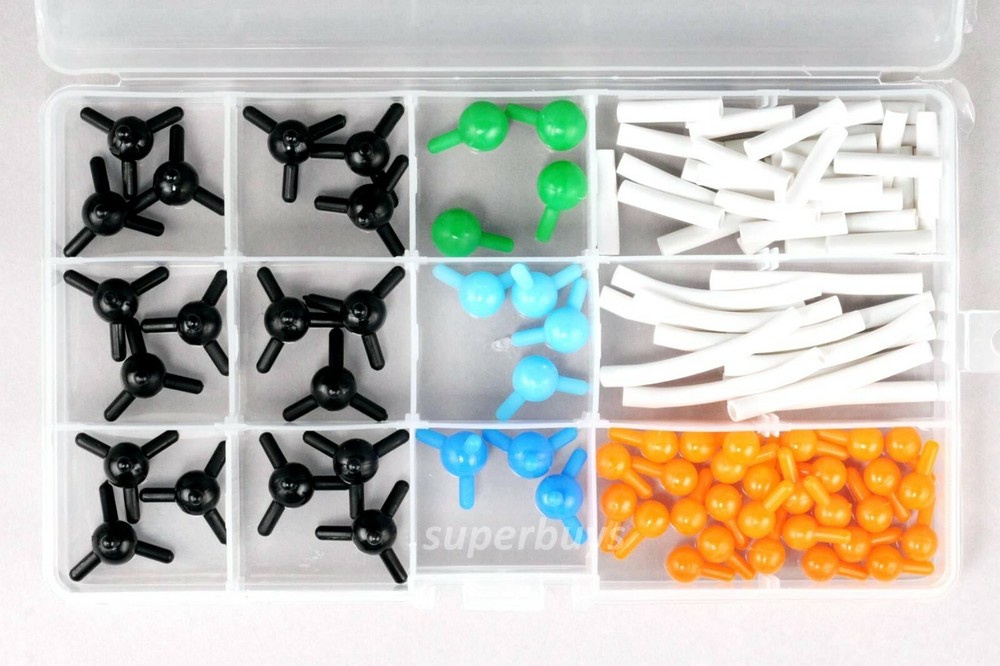 54pcs Molecular Model Set Organic Chemistry Science Atom Molecules & Links Kit