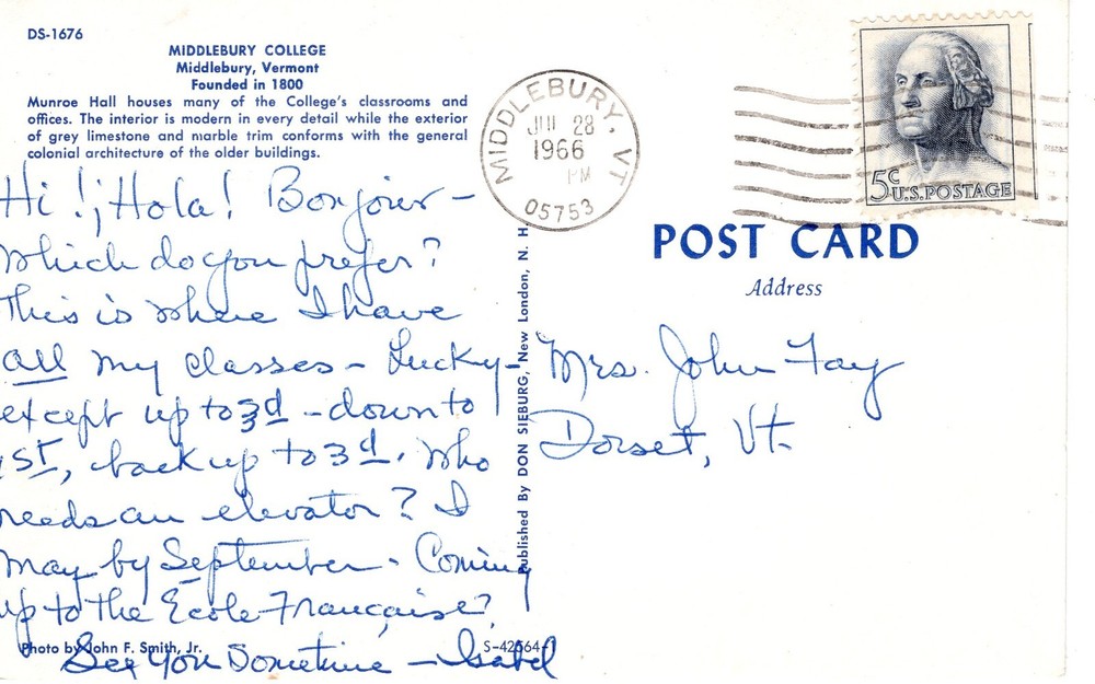 MIDDLEBURY COLLEGE, MIDDLEBURY, VT - PC7119