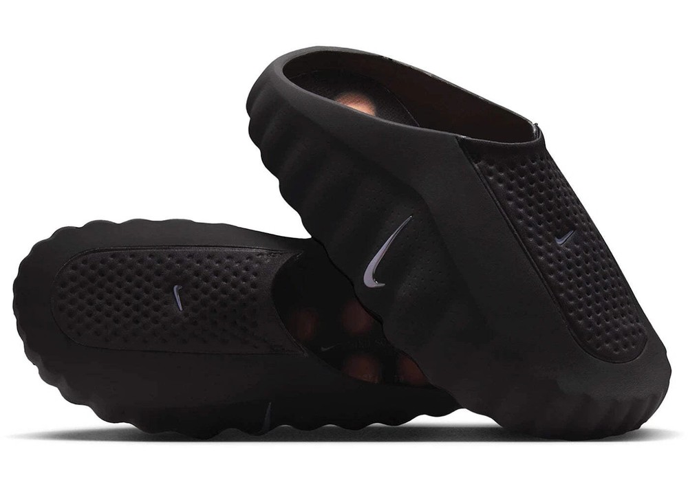 New - Nike Mind 001 black chrome slides