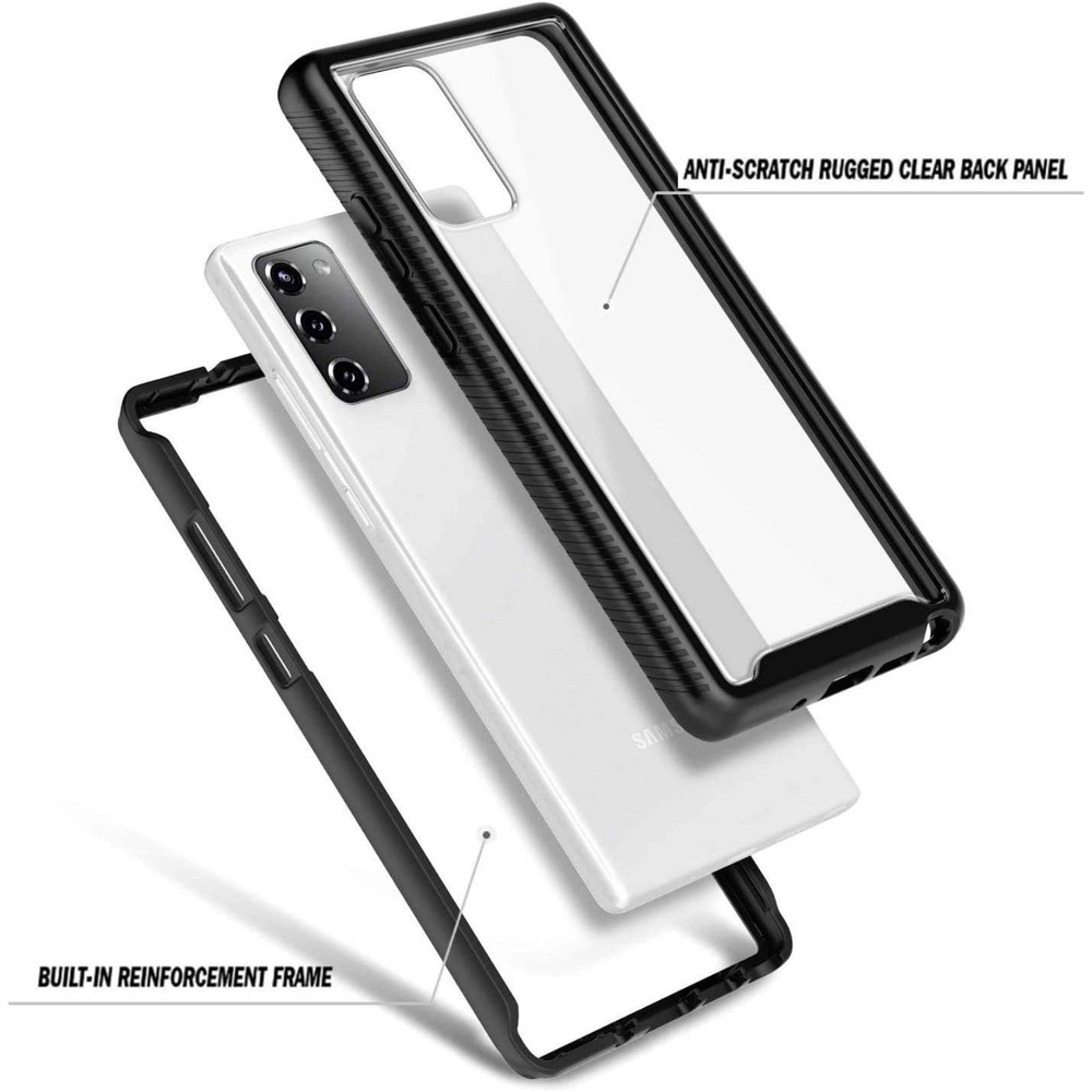 Samsung Galaxy S20 FE 5G Case Built-in Screen Protector, Shockproof,Black