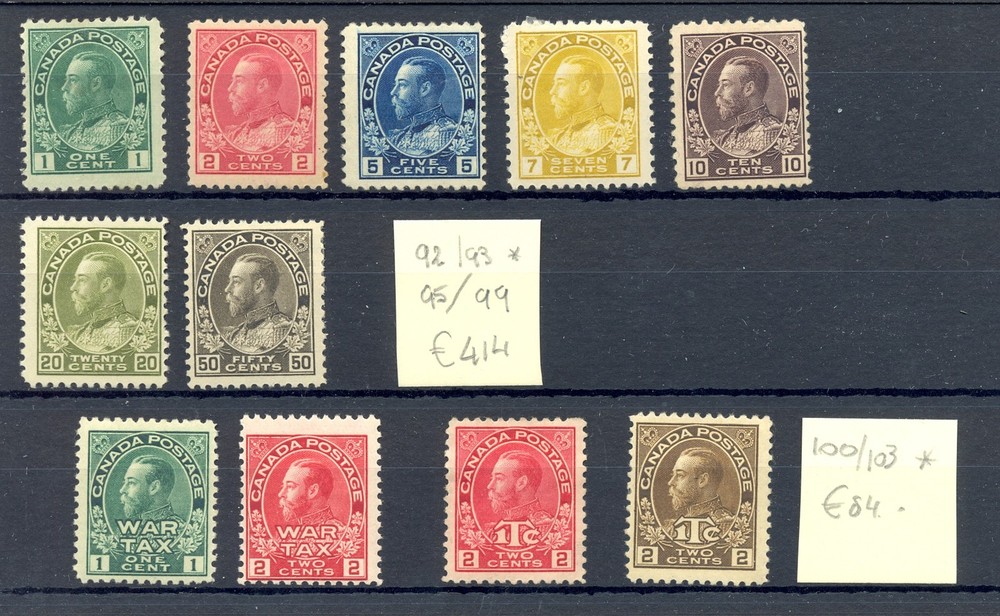 CANADA LOT 11 ST. CV € 498-* VF