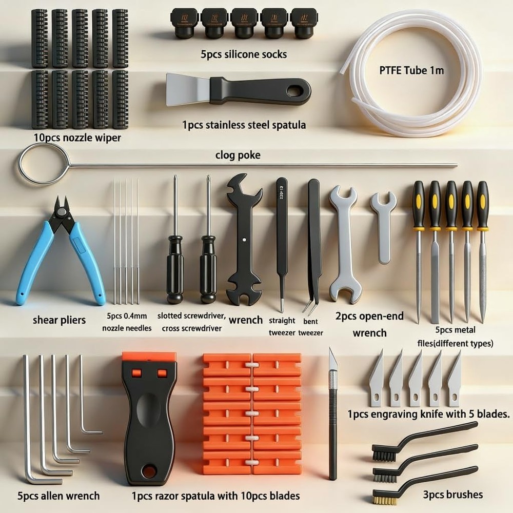 61Pcs 3D Printer Tools Kit for Bambu Lab A1, A1 Combo, 3D Printer Accessories...