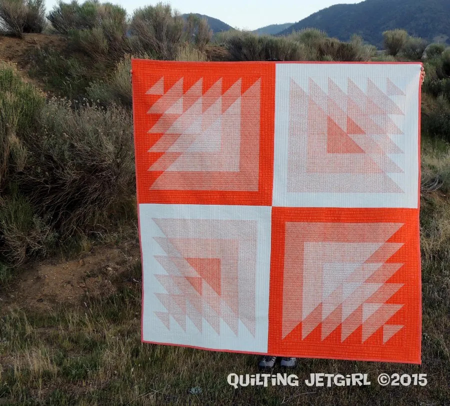 Triangle Transparency Pattern by Quilting Jet Girl