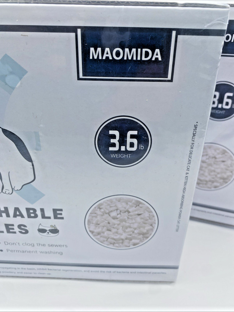 Maomida Cat Litter Granules Refill Washable Flushable Compostable Eco 2 Pack