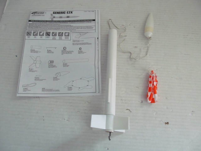 Estes Generic E2X Flying Model Rocket Kit Assembled for Ages 10+