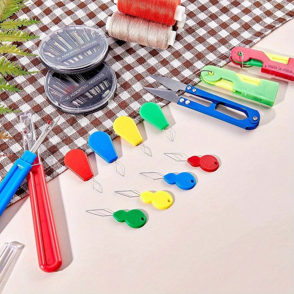 1set Sewing Tools Kits Include U Shape Sewing Seam Ripper Steel Sewing Needles