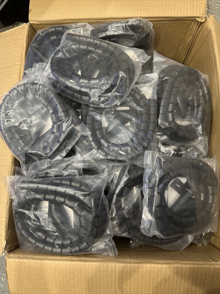 5FT Split Loom Cable Wrap, Black, 20mm/0.79in Diameter.