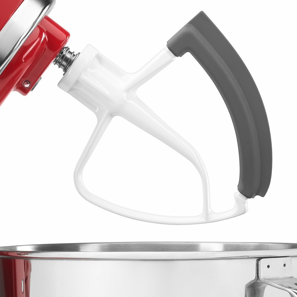 KitchenAid KFE5T Flex Edge Beater Dishwasher Safe, White