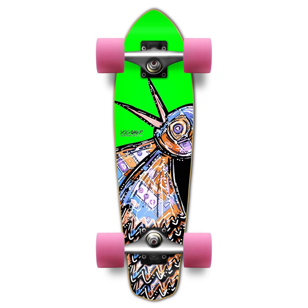 Yocaher Micro Cruiser Longboard Complete - The Bird Green