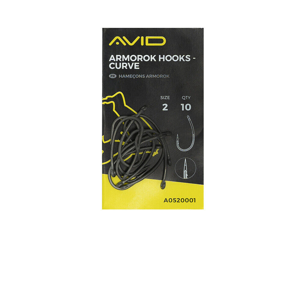 Avid Armorok Curve Carp Hooks  ALL SIZES