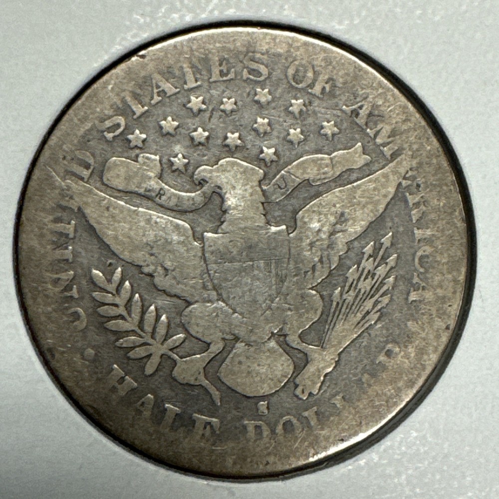 1896-S Barber Half Dollar