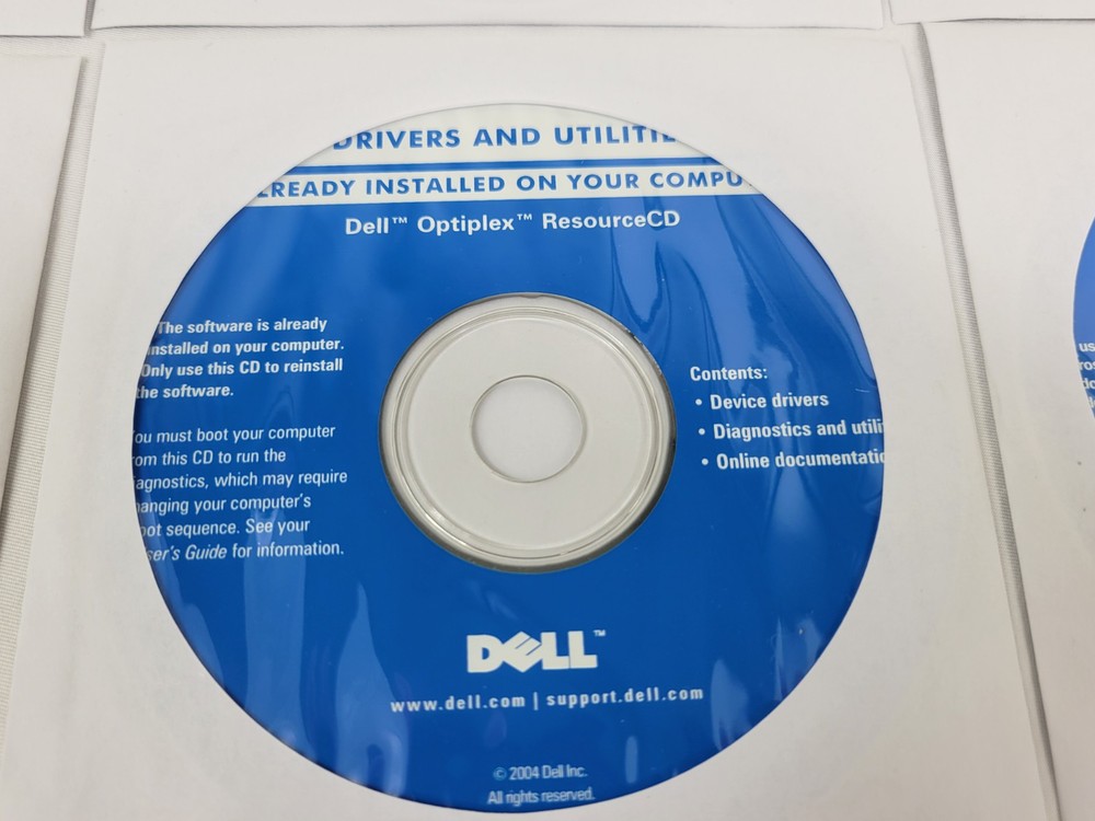 Dell Drivers/Utilities/Applications Software Lot Of 12 Software CDs