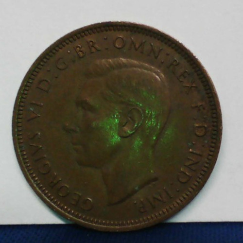 British Half Penny - 1944 - King George VI