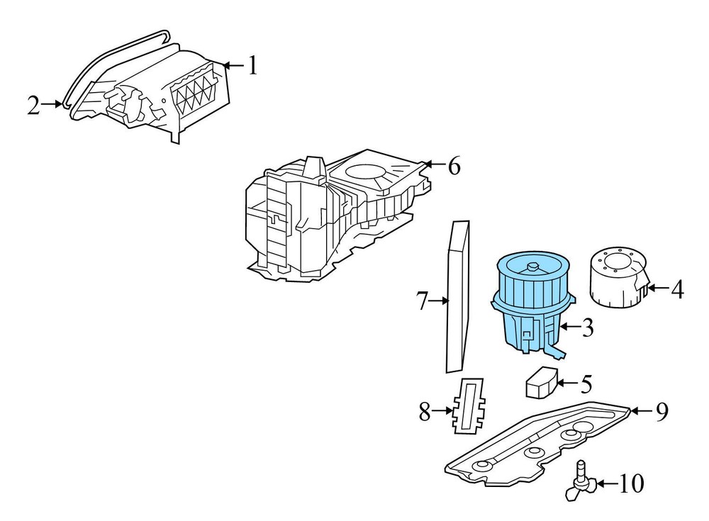 2004-2006 VW PHAETON - Front LEFT SEAT / Backrest Control Module 3D0959760B