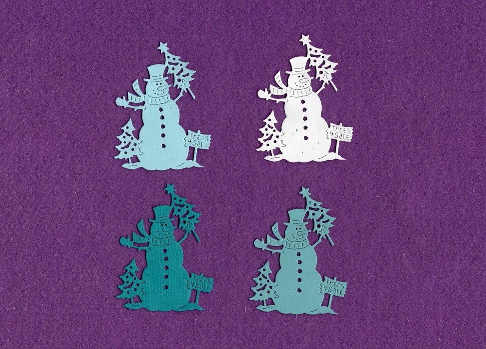 SNOWMAN TREES FOR SALE die cuts