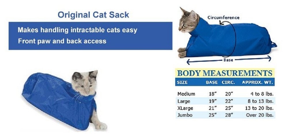 Jumbo Original Cat Sack:Blue