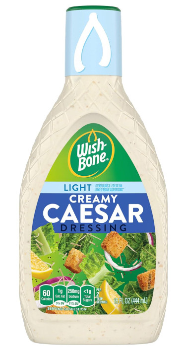Wish-Bone Light Creamy Caesar Dressing, 15 FL oz. CHOICE YOUR PACK