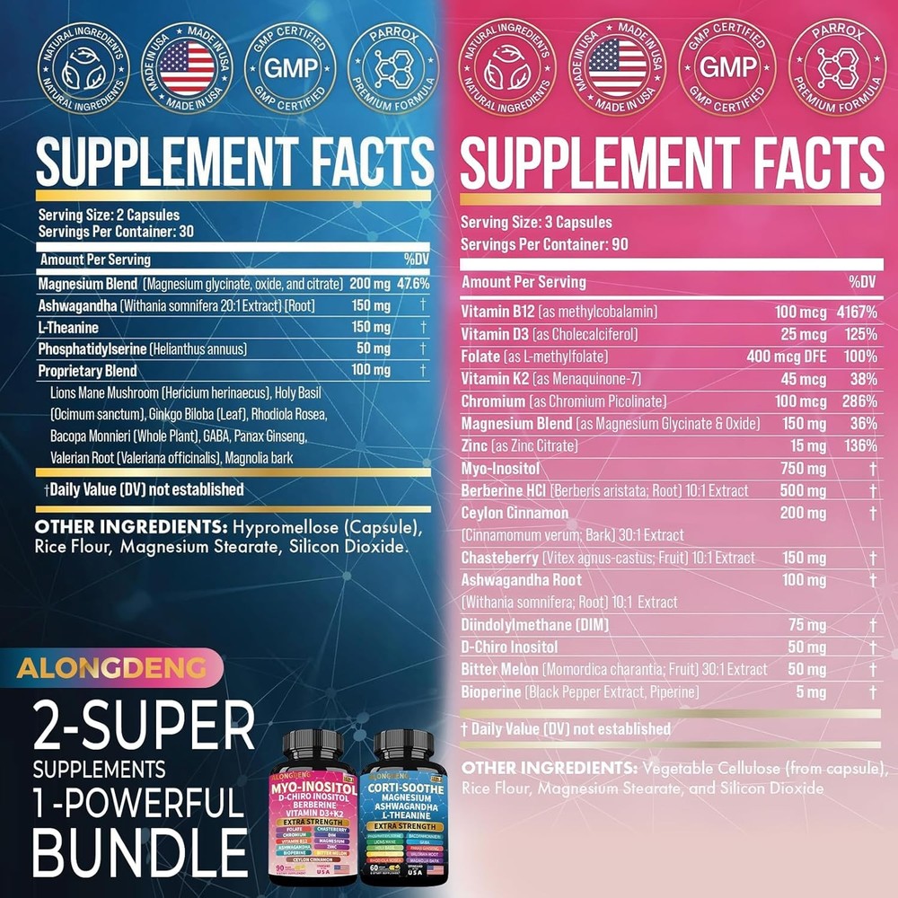 ALongDeng Soothe-Smooth Bundle,Soothe & Smooth Bundle Multivitamin Combo