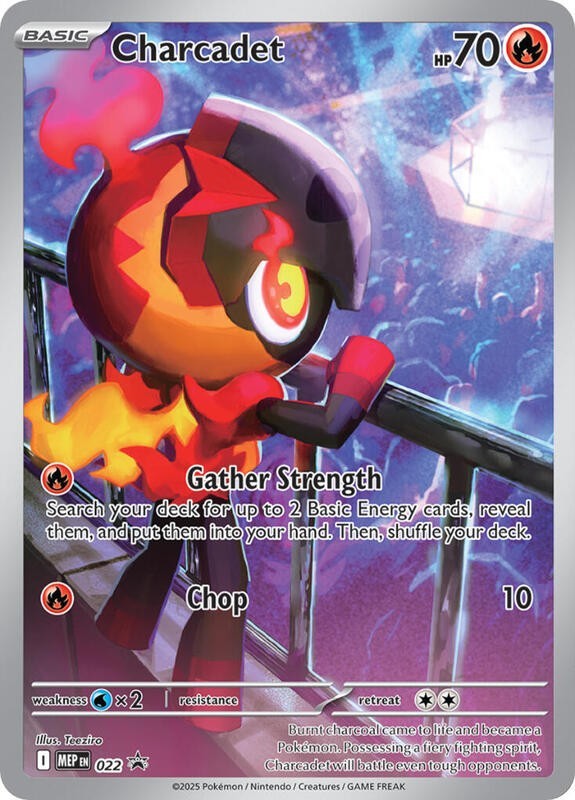 Charcadet - MEP022 - Pokemon Mega Evolution Holo Promo NM