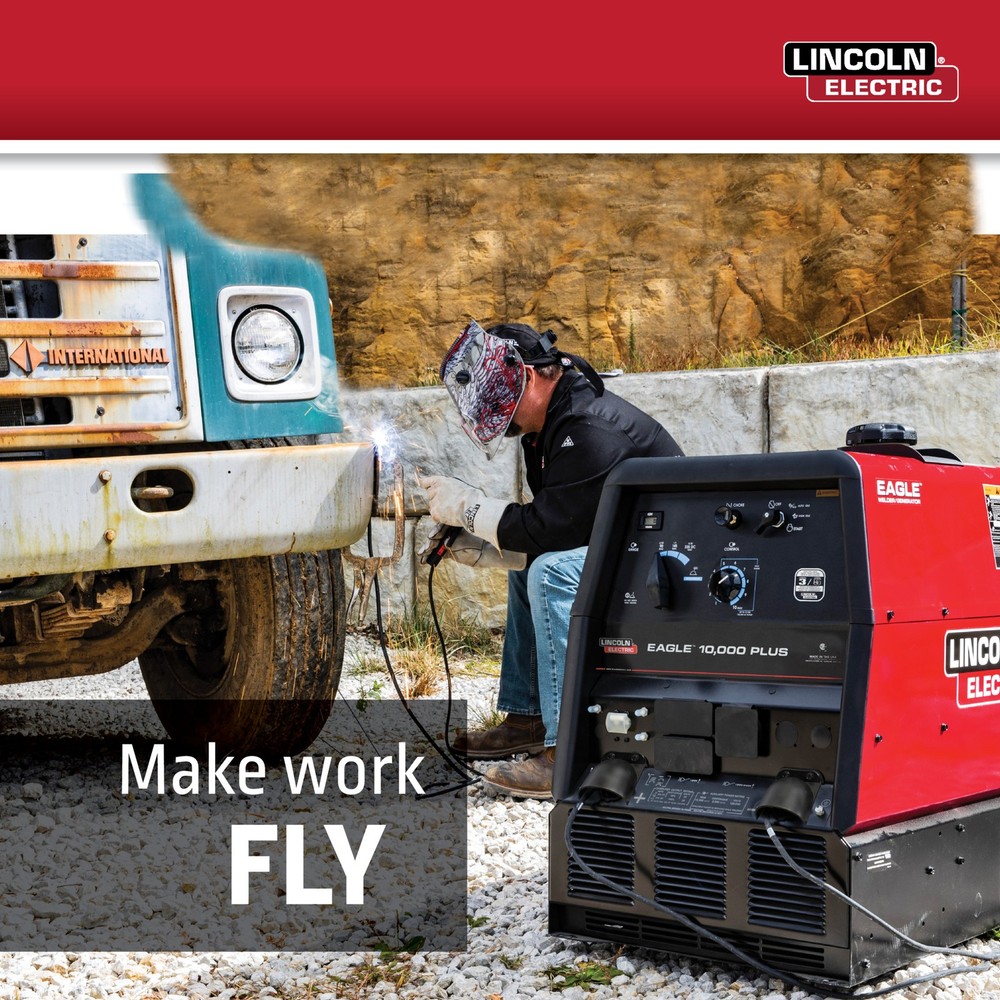 Lincoln Electric Eagle 10,000 Plus Engine Driven DC Arc Welder/AC Generator