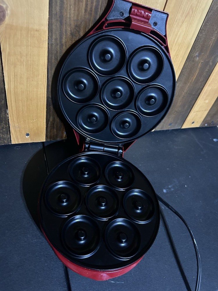 Sensio Mini Donut Maker Red Tested & Working