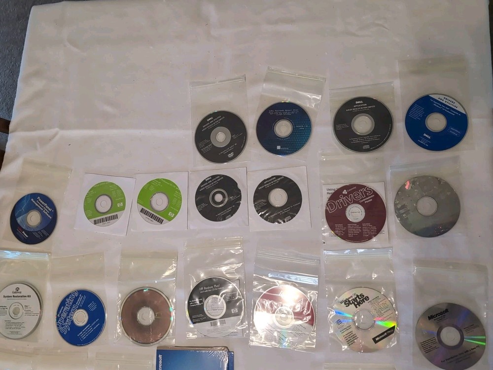 70+ Vintage Computer Recovery CD's & Other