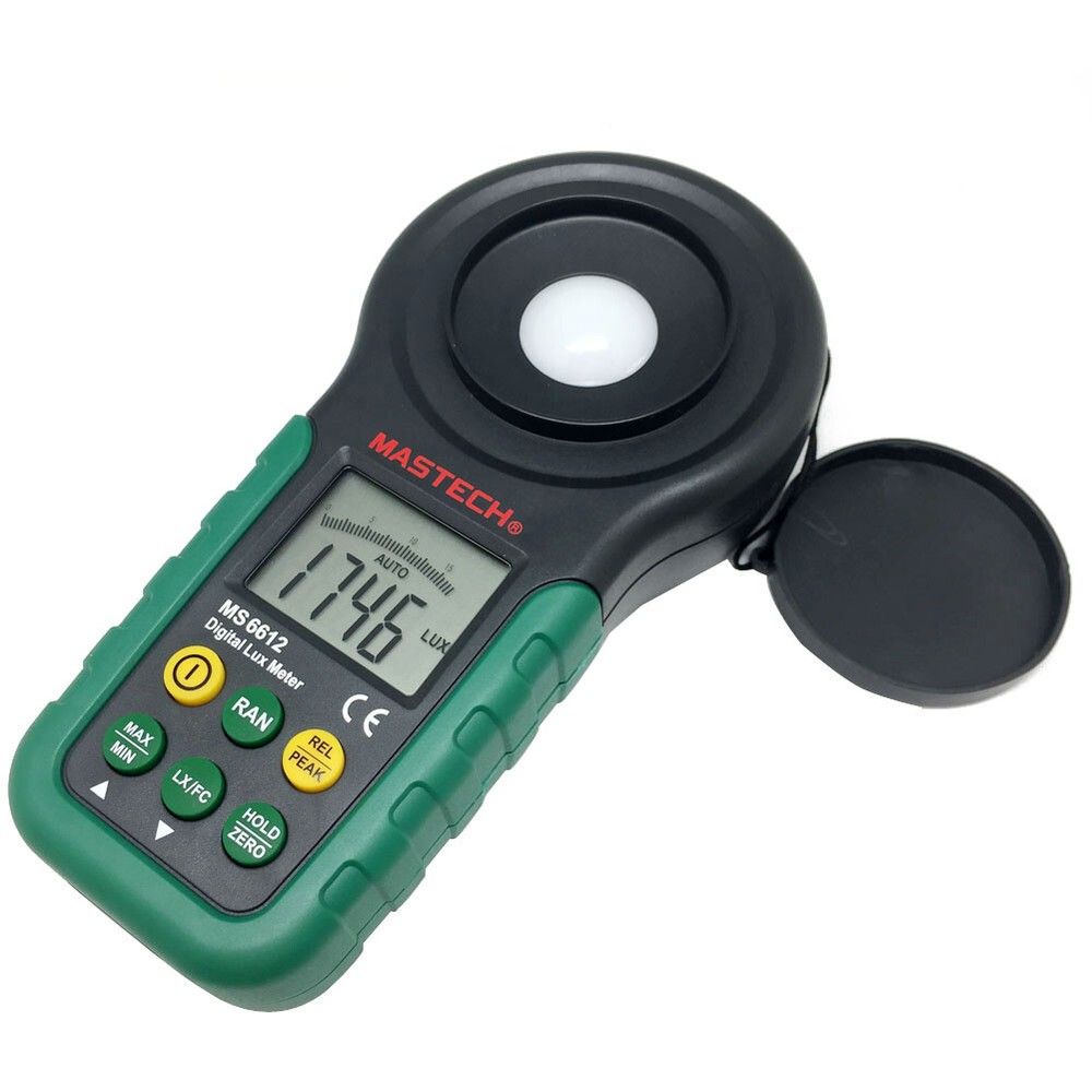 MASTECH multi function Luxmeter MS6612 light meter foot candle auto range peak