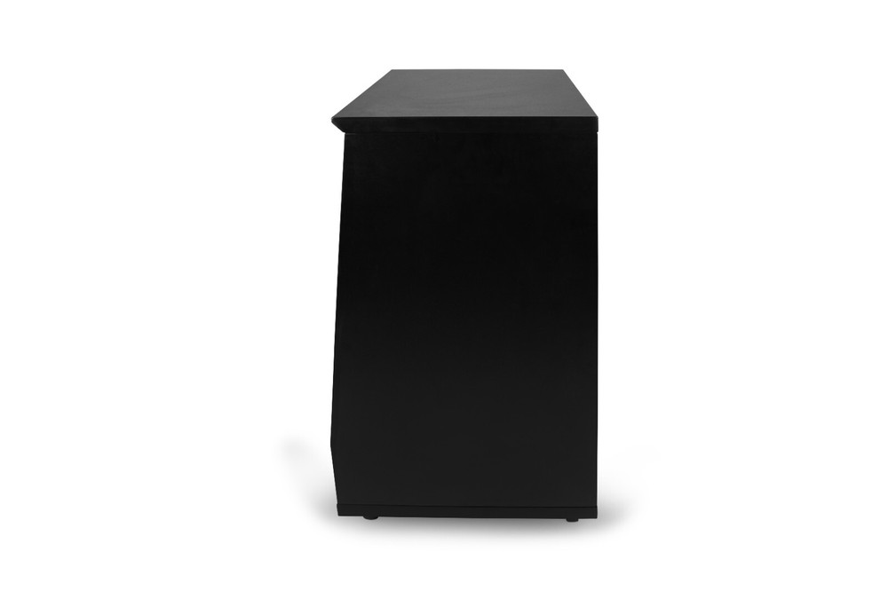 Gator Elite Series 12U Angled Studio Rack with Locking Casters - Black Finish
