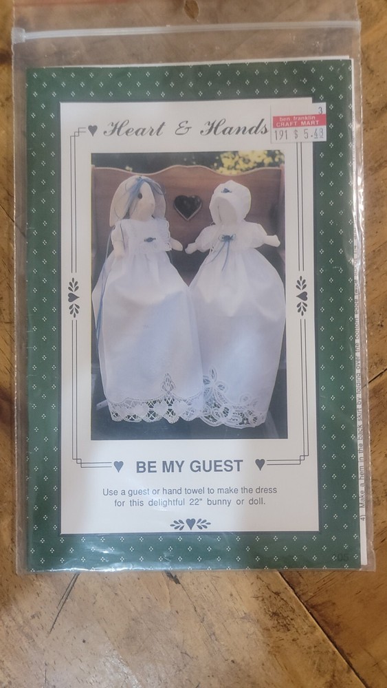 Heart And Hands 22" Doll/ Bunny Pattern