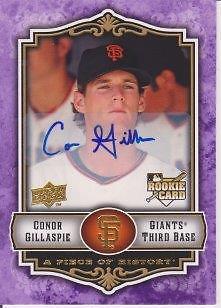 CONOR GILLASPIE  Signed Upper Deck Trading Card   COA