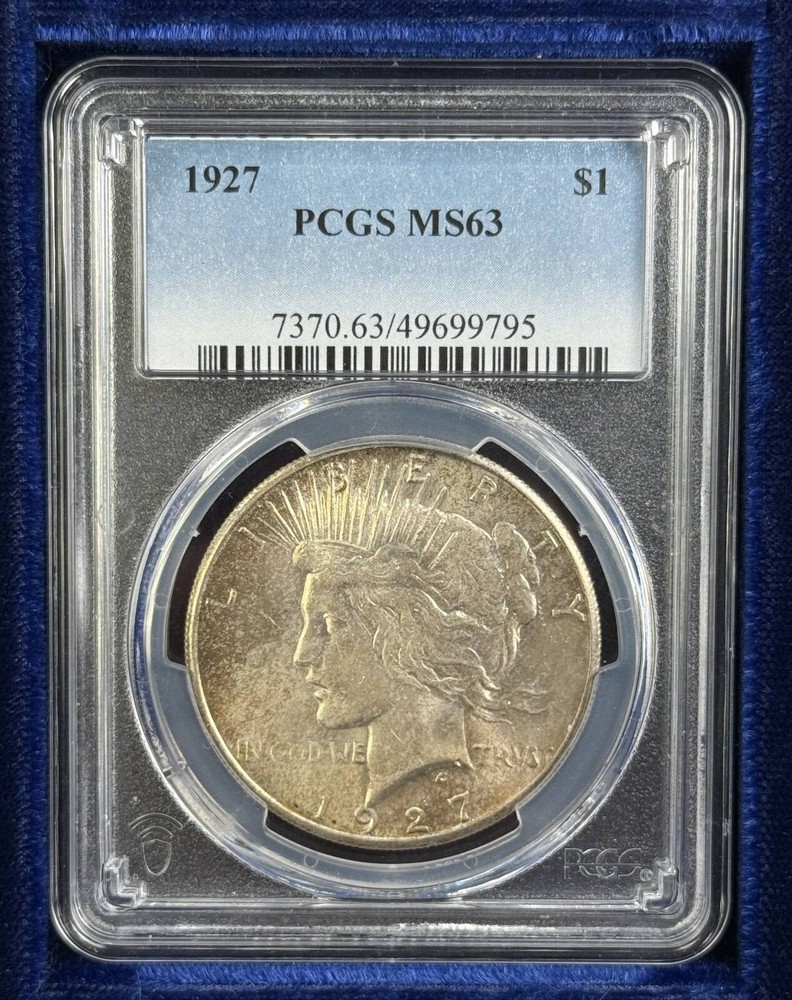 1927 P Peace Silver Dollar PCGS MS-63