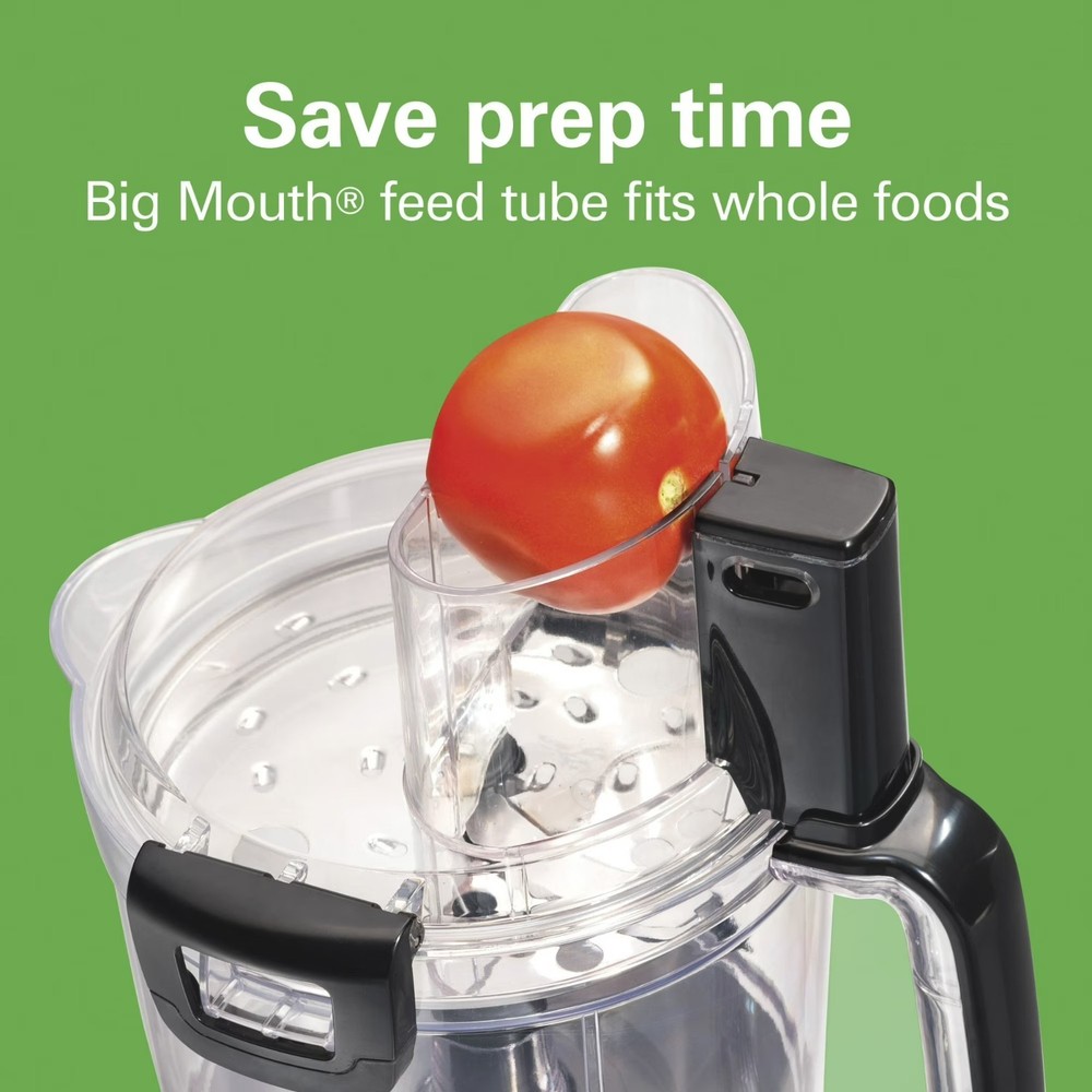 Hamilton Beach 14 Cup Food Processor with Stack & Snap Design and Extra 4-Cup...