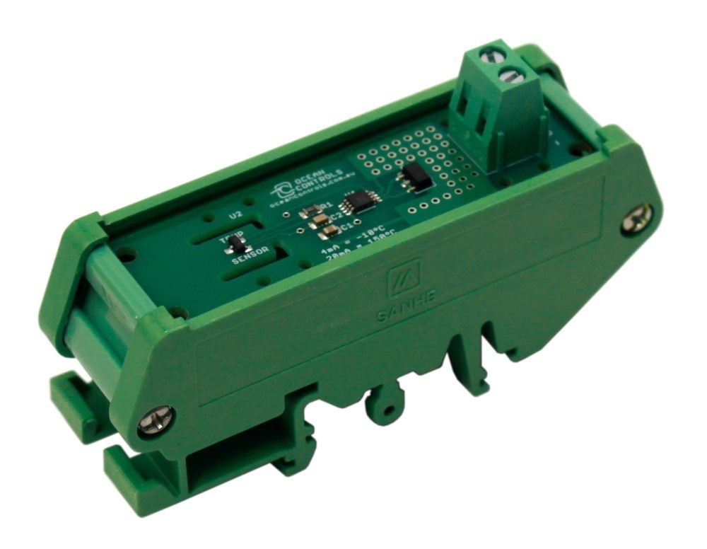 [ Ocean Controls KTD-267 ] Loop Powered Temperature Sensor DIN Rail Mount