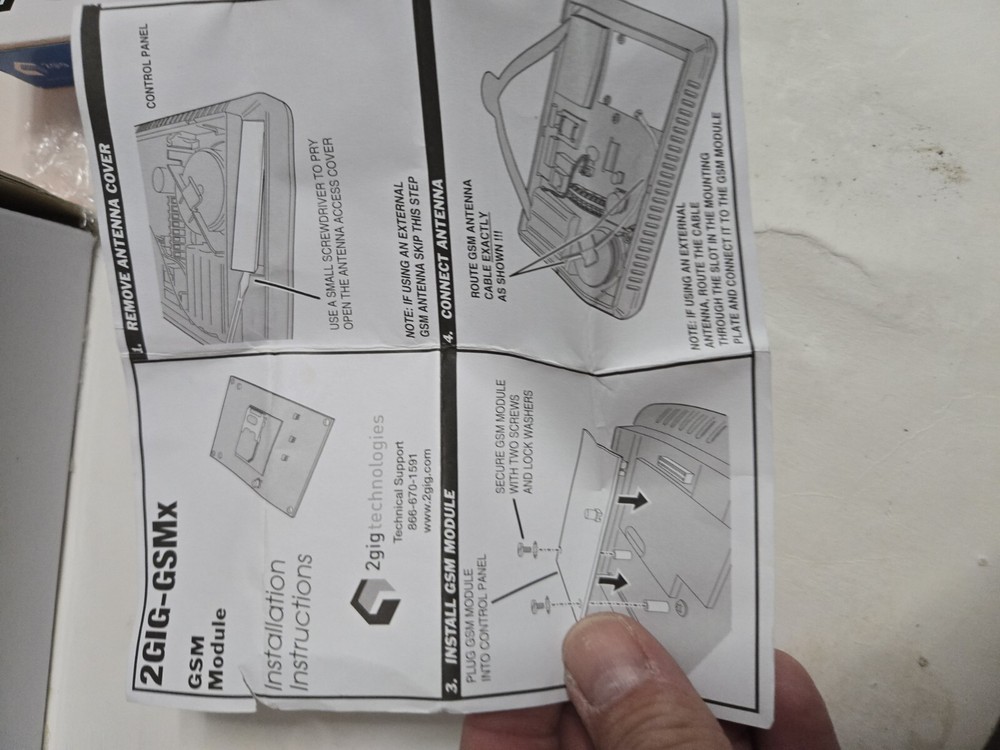 2gig Wireless Security System 2GIG-PIR1-345 Security & Control Panel Lot READ