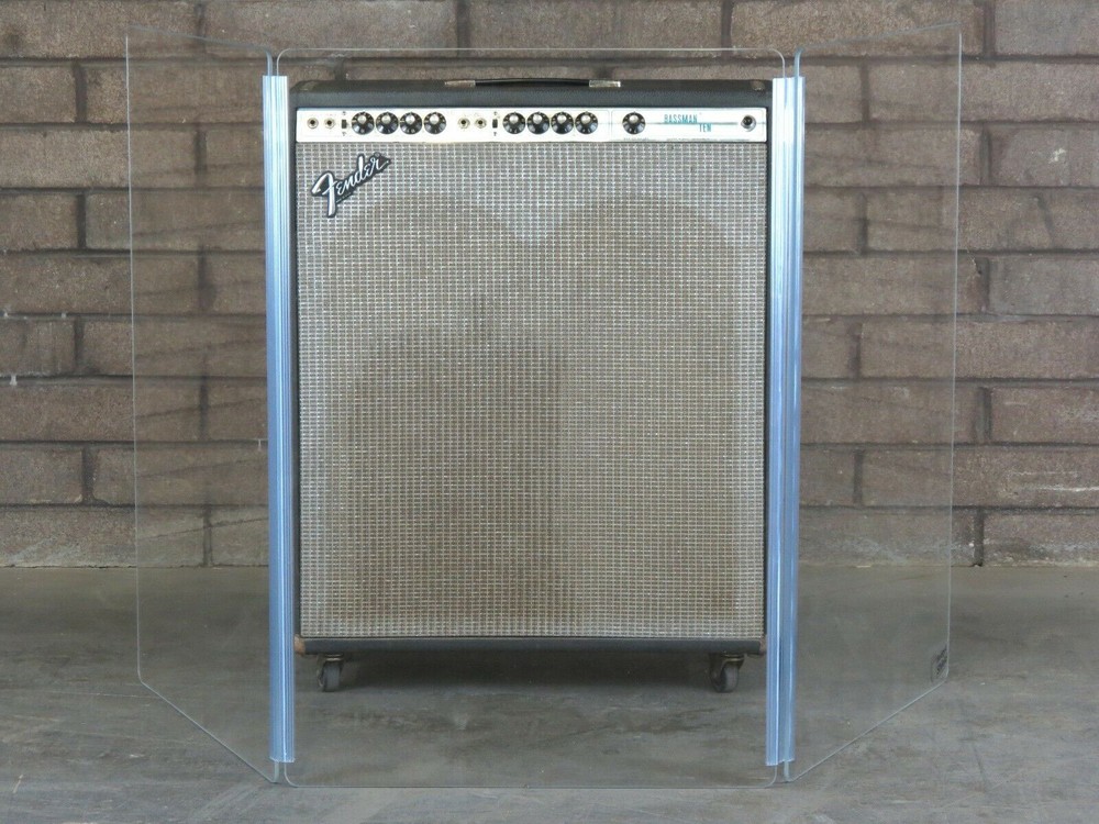 Amp Acrylic Shield 48  wide x 36  tall, 3 Panel Guitar Amp Shield
