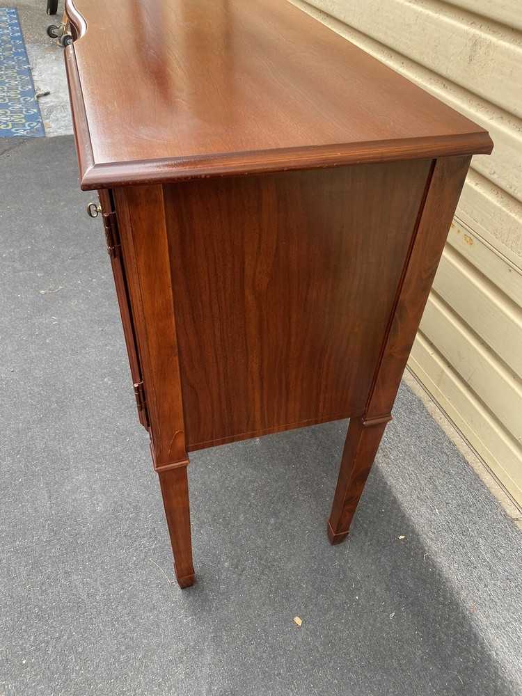 65830 Cherry Hepplewhite Buffet Sideboard Server Cabinet