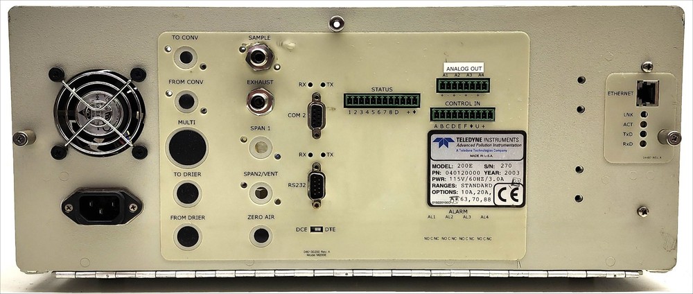 Teledyne API 200E NOx Analyzer M200E Chemiluminescence Nitrogen Oxides #2