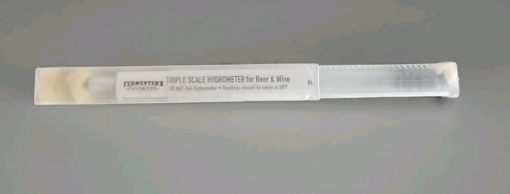 Fermenters Favorites Triple Scale Hydrometer with Hard Case for Beer Wine