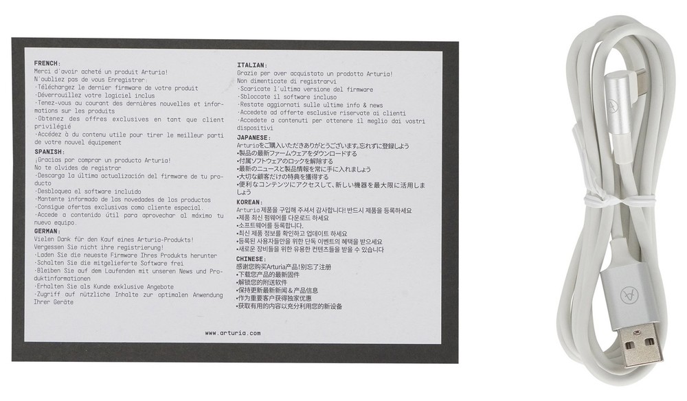 Arturia MICROLAB MK3 White 25-Key MIDI USB Keyboard Controller+Pro Software