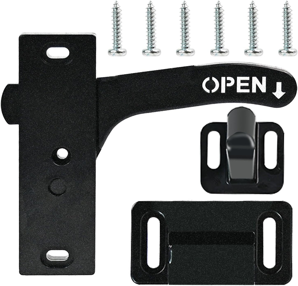 Replacement Kit for RV Screen Door Lock - Heavy-Duty Right Hand Handle, Secure &