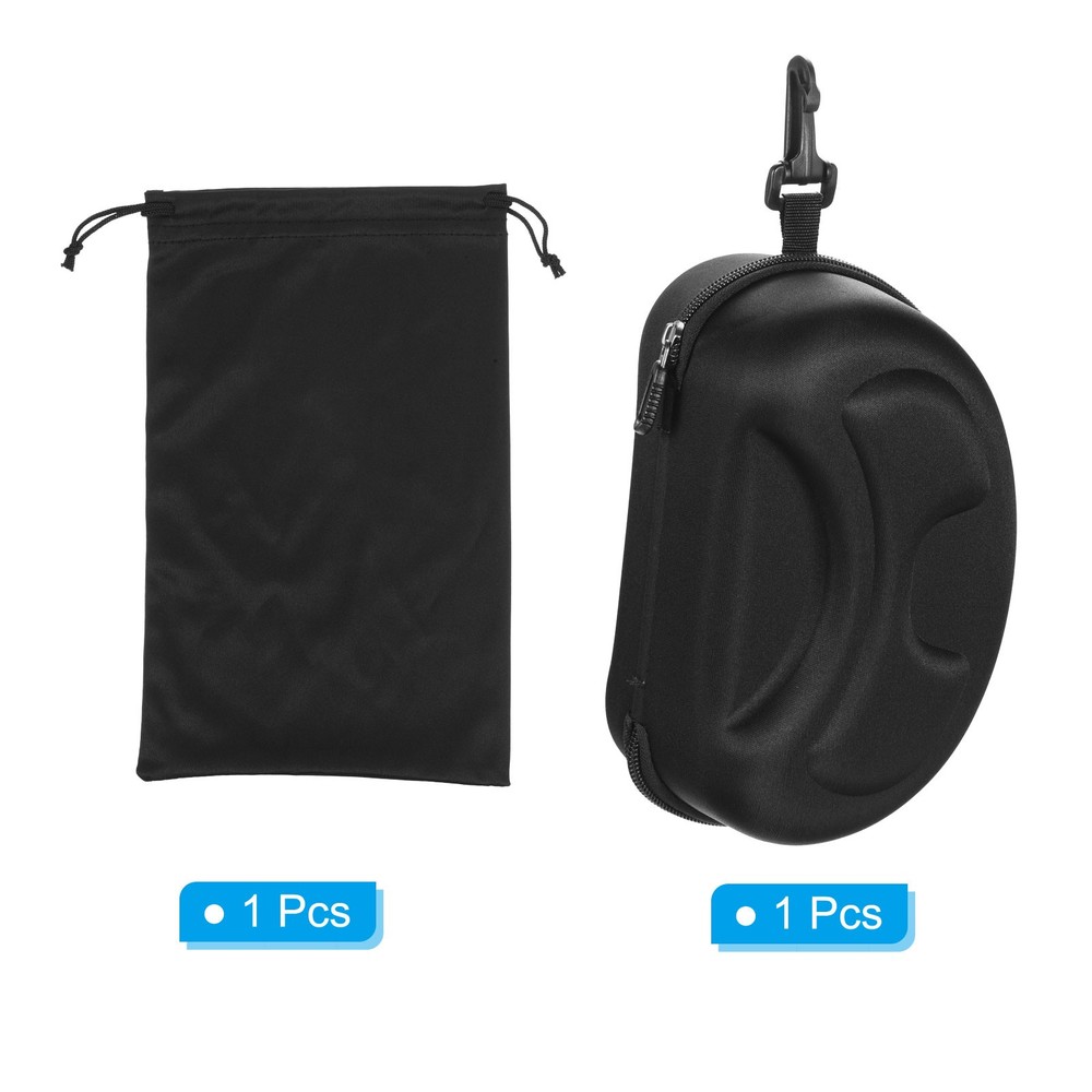 Snow Goggle Bag & Case, EVA Glass Case with Microfiber Ski Goggle Pouch