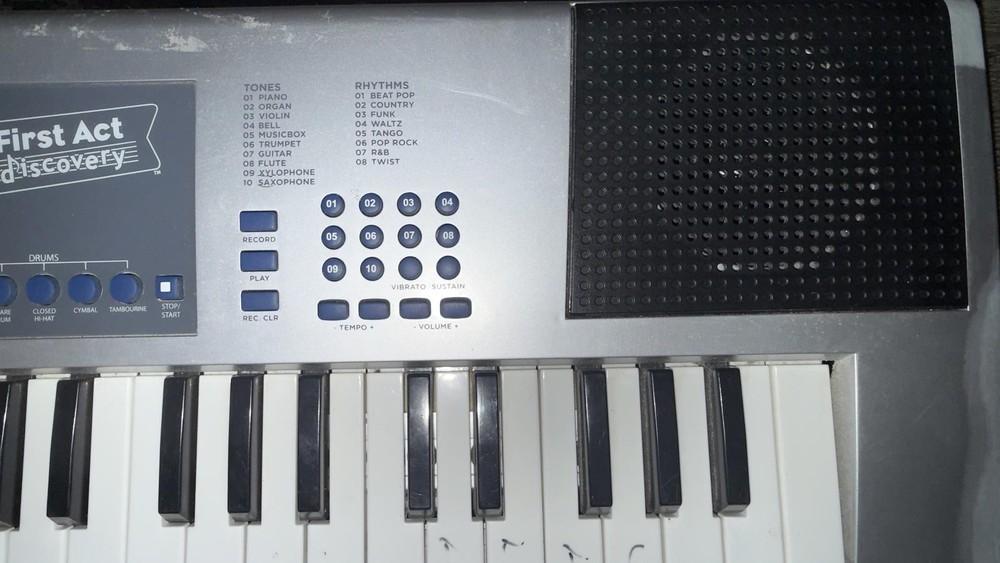 First Act Discovery Electronic Keyboard with Power Adapter