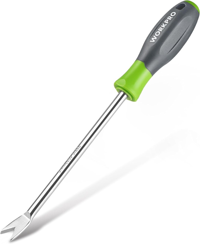 11.5" Dandelion Weeder Tool – Stainless Steel Weed Puller with Soft Grip Handle