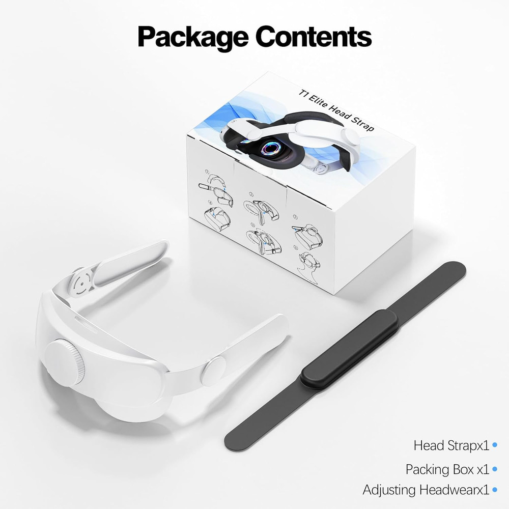 Head Strap for Oculus Quest 2: VR Headset Strap - Adjustable Comfortable Replace