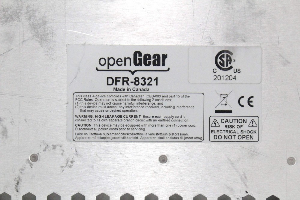 Ross OpenGear DFR-8321 C Frame w/ Network Controller