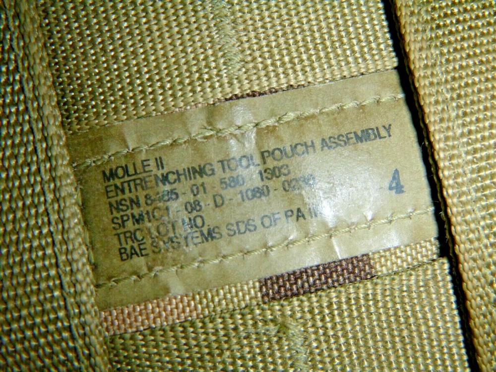 USGI OCP Multicam Molle II Entrenching Tool E-Tool Carrier Pouch